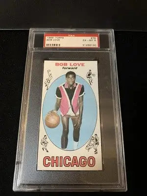 1969 Topps Bob Love #78 Chicago Bulls Rookie RC PSA 6 EX-MT - Basketball Card Single