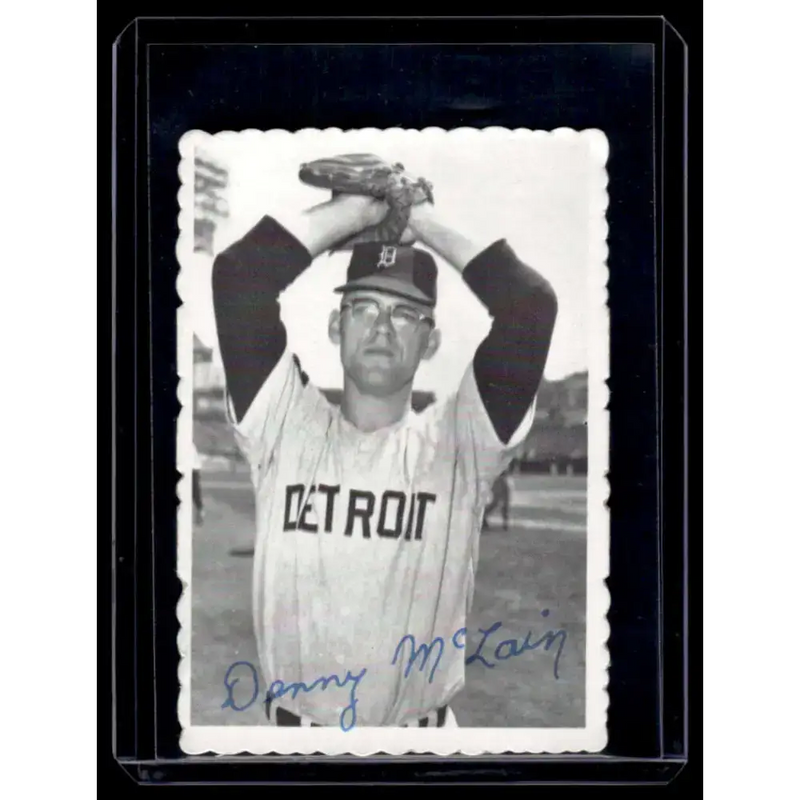 1969 Topps Deckle Edge #8 Denny McLain EX Detroit Tigers Baseball Card - Baseball Card Single