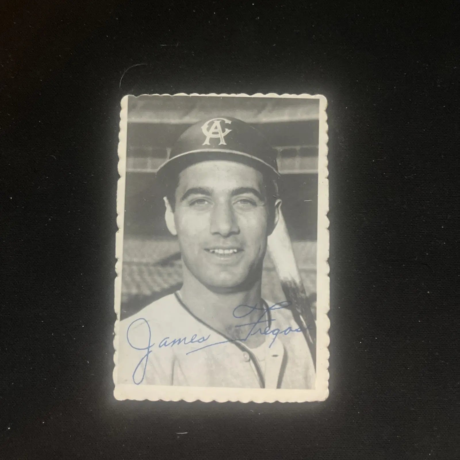 Vintage trading card of Jim Fregosi from the 1969 Topps Deckle Edge series