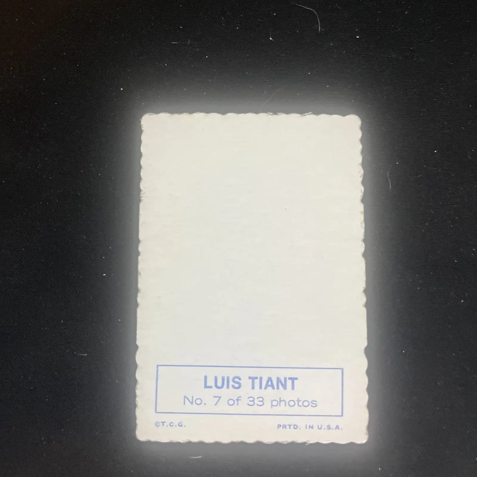 Vintage Luis Tiant 1969 Topps Deckle Edge baseball card #7 for collectors