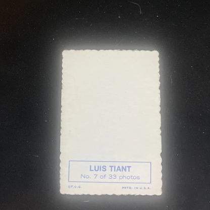 Vintage Luis Tiant 1969 Topps Deckle Edge baseball card #7 for collectors