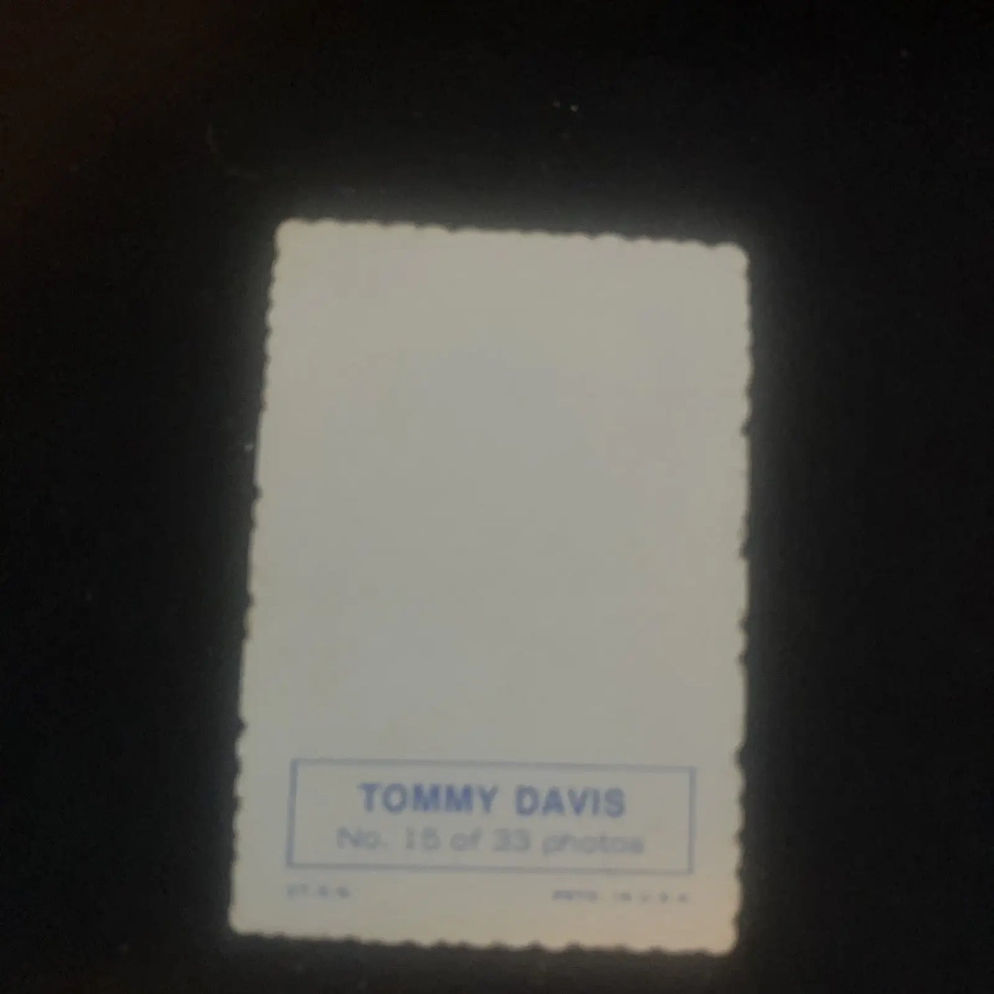 Tommy Davis 1969 Topps Deckle Edge trading card #15 featuring vintage baseball art