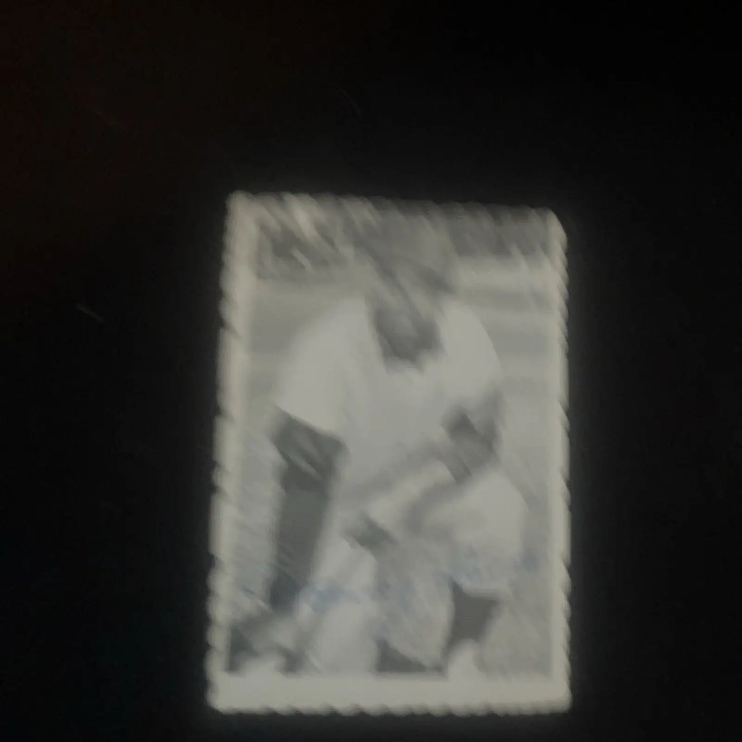 Monochrome baseball card of 1969 Topps Deckle Edge Tommy Davis #15 for collectors