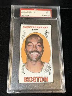 1969 Topps Emmette Bryant #47 Boston Celtics Rookie RC PSA 5 EX - Basketball Card Single