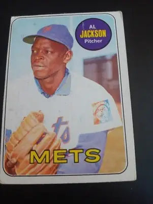 1969 Topps - High # Al Jackson #649. New York Mets. EX - Baseball Card Single