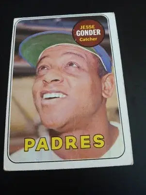 1969 Topps - High # Jesse Gonder #617. San Diego Padres. EX - Baseball Card Single
