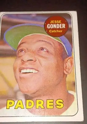 1969 Topps - High # Jesse Gonder #617. San Diego Padres. EX - Baseball Card Single