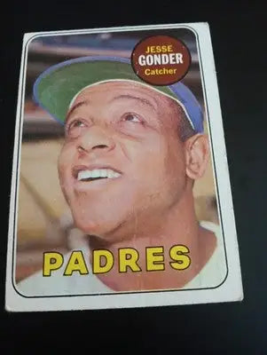 1969 Topps - High # Jesse Gonder #617. San Diego Padres. EX - Baseball Card Single