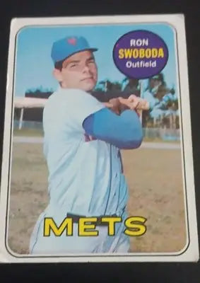 1969 Topps - High # Ron Swoboda #585. New York Mets. EX - Baseball Card Single