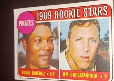 1969 Topps - Pirates Rookie Stars. #567. Shellenback Jimenez. EX - Baseball Card Single