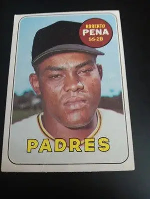 1969 Topps - Roberto Pena #184. San Diego Padres. EX+ - Baseball Card Single