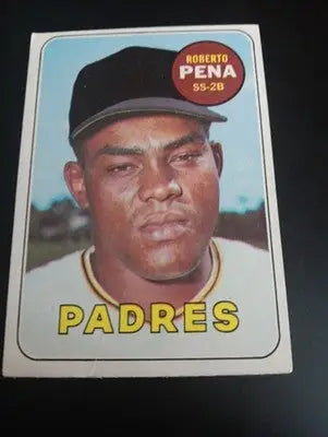 1969 Topps - Roberto Pena #184. San Diego Padres. EX+ - Baseball Card Single