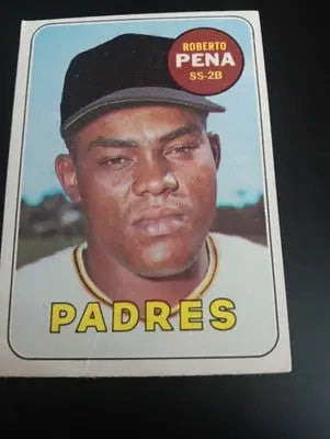 1969 Topps - Roberto Pena #184. San Diego Padres. EX+ - Baseball Card Single