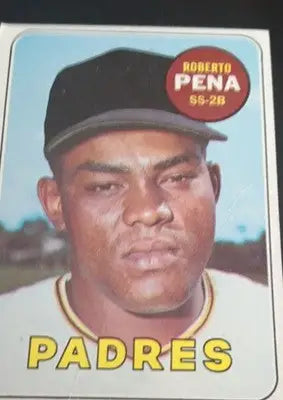 1969 Topps - Roberto Pena #184. San Diego Padres. EX+ - Baseball Card Single