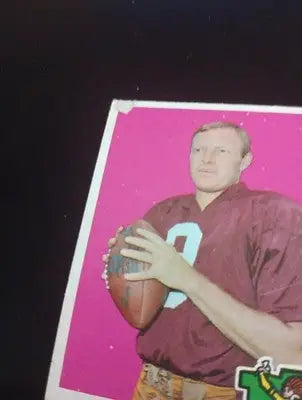 1969 Topps - Sonny Jurgensen #227. Wash. Redskins. front paper loss. GD- VG - Football Card Single