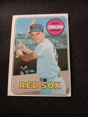 1969 Topps - Tony Conigliaro #330. Boston Red Sox. EX-NRMT - Baseball Card Single