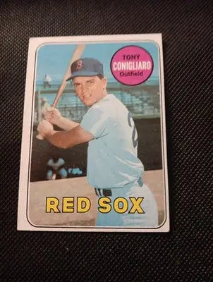 1969 Topps - Tony Conigliaro #330. Boston Red Sox. EX-NRMT - Baseball Card Single