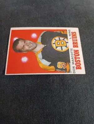 1970-71 O-Pee-Chee - Don Marcotte #138 (RC). Bruins. EX+ - Hockey Card Single