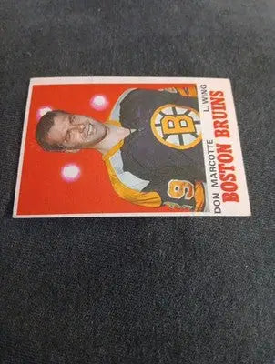 1970-71 O-Pee-Chee - Don Marcotte #138 (RC). Bruins. EX+ - Hockey Card Single