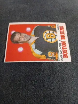 1970-71 O-Pee-Chee - Don Marcotte #138 (RC). Bruins. EX+ - Hockey Card Single