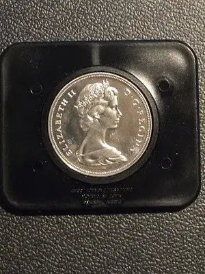 1970 Canada Manitoba Centennial Silver Dollar in Original Presentation Case - Coins & Currency