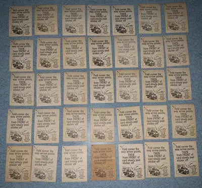 1970 Donruss Odder Odd Rods Series PARTIAL STICKER CARD SET (35/66) DONRUSS Lot - Other
