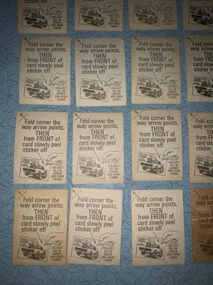 1970 Donruss Odder Odd Rods Series PARTIAL STICKER CARD SET (35/66) DONRUSS Lot - Other