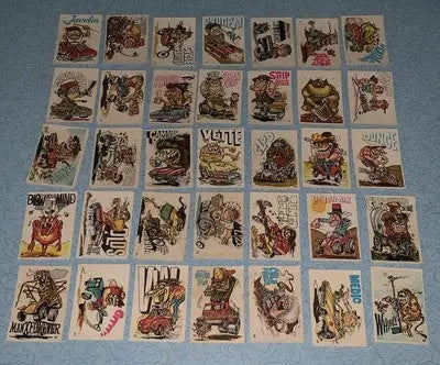 1970 Donruss Odder Odd Rods Series PARTIAL STICKER CARD SET (35/66) DONRUSS Lot - Other