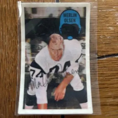 1970 Kellogg’s 3-D Super Stars - Merlin Olsen #35 - Other