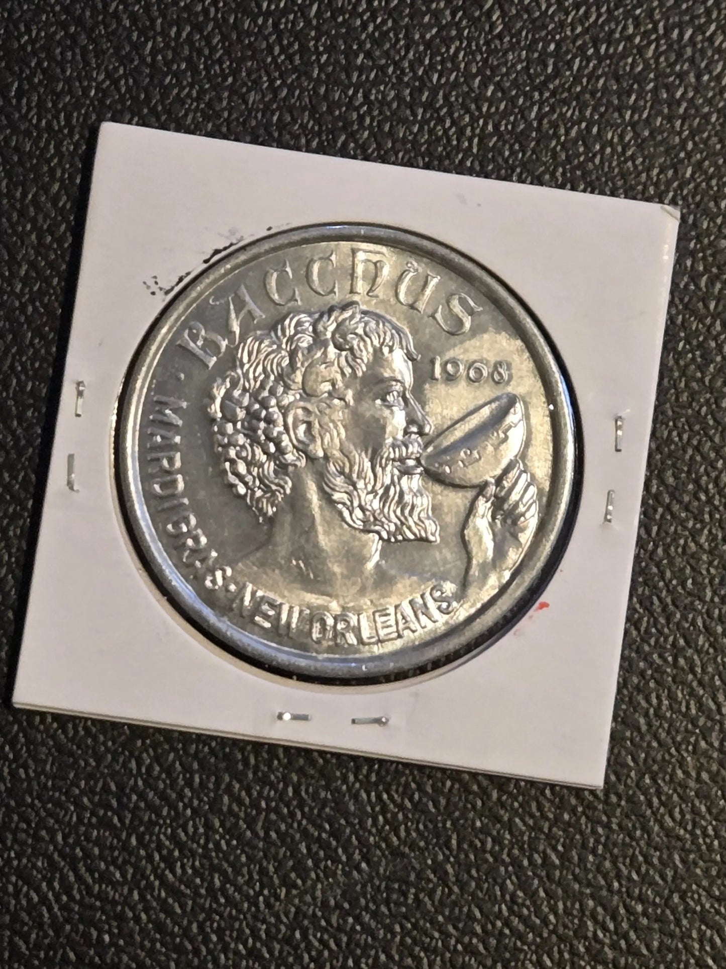 1970 Mardi Gras Doubloon Krewe of Bacchus New Orleans Remember When Aluminum - Coins & Currency