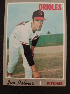 1970 Topps #449 Jim Palmer. Baltimore Orioles. VG+ - EX - Baseball Card Single