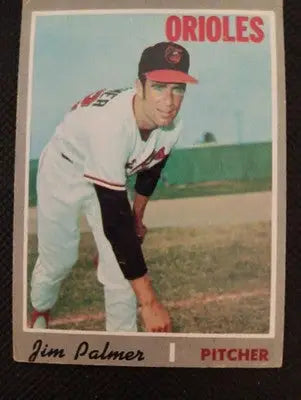 1970 Topps #449 Jim Palmer. Baltimore Orioles. VG+ - EX - Baseball Card Single