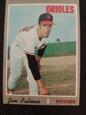 1970 Topps #449 Jim Palmer. Baltimore Orioles. VG+ - EX - Baseball Card Single