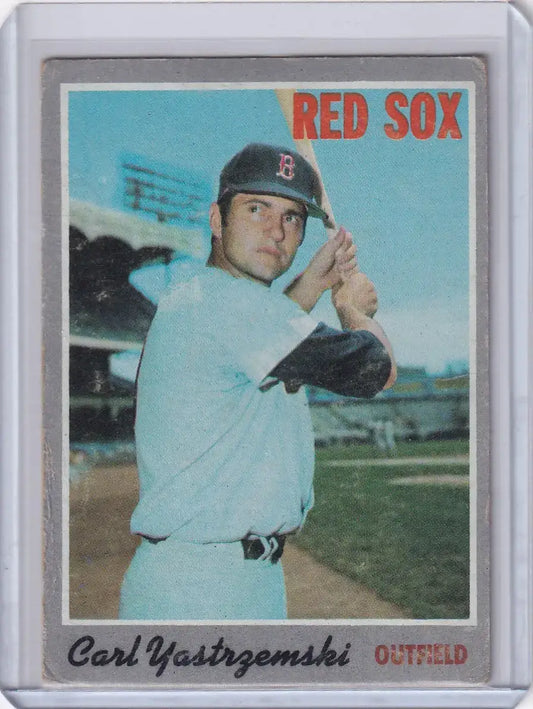 1970 Topps Baseball #10 Carl Yastrzemski - Boston Red Sox - Baseball Card Single