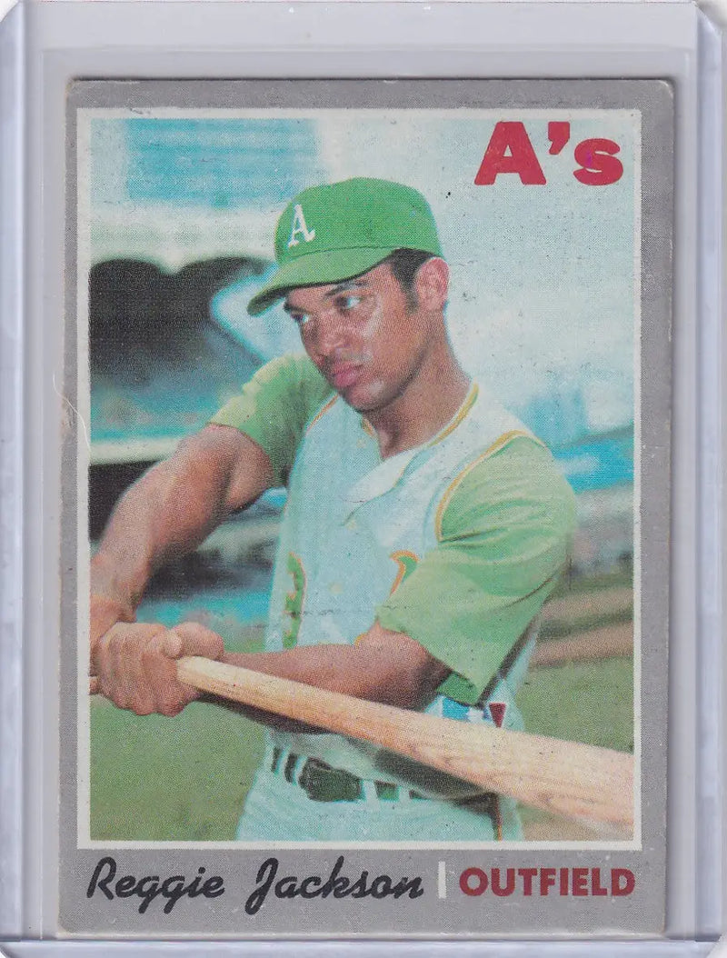 1970 Topps Baseball #140 Reggie Jackson - Oakland Athletics