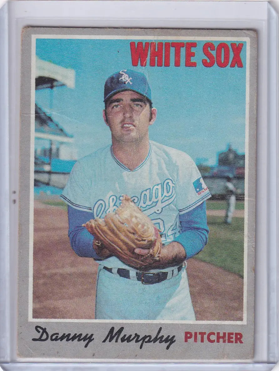 1970 Topps Baseball card of Danny Murphy in Chicago White Sox light blue uniform
