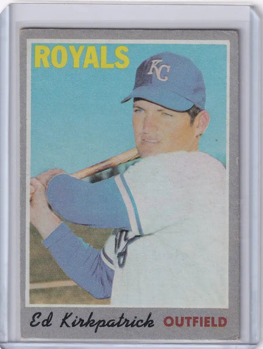 1970 Topps Baseball #165 Ed Kirkpatrick - Kansas City Royals - Baseball Card Single