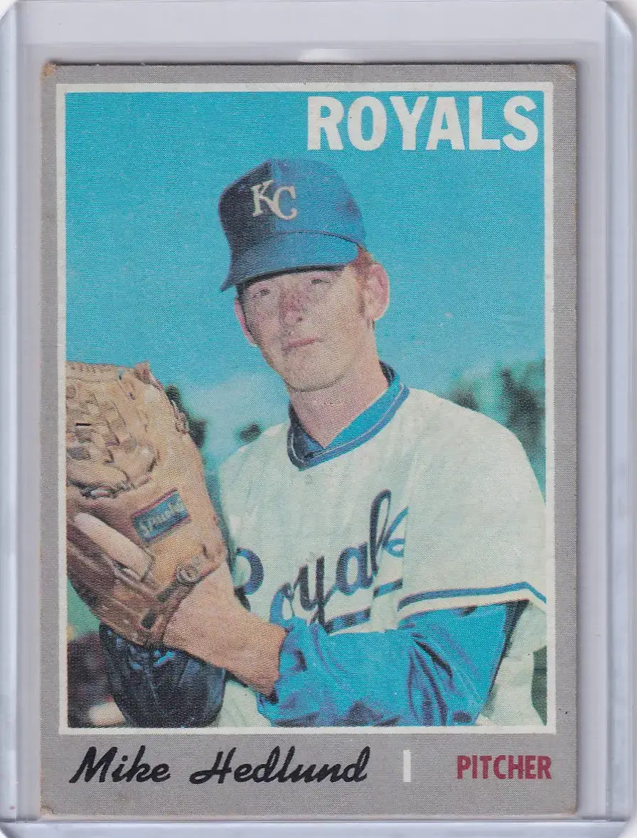 1970 Topps Baseball #187 Mike Hedlund - Kansas City Royals