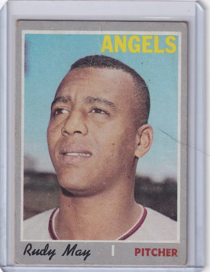 1970 Topps Baseball #203 Rudy May - California Angels