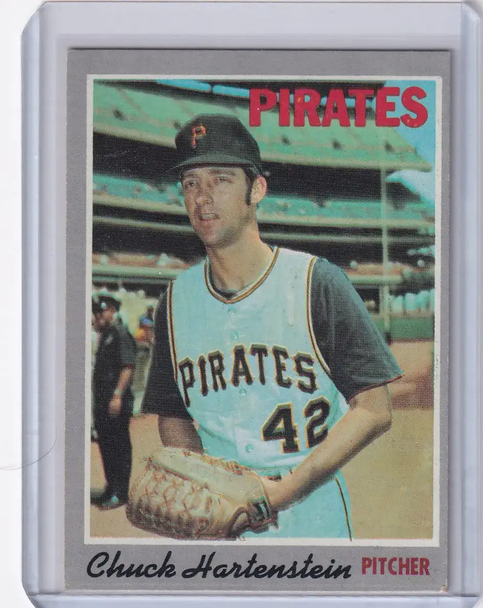 1970 Topps Baseball #216 Chuck Hartenstein - Pittsburgh Pirates