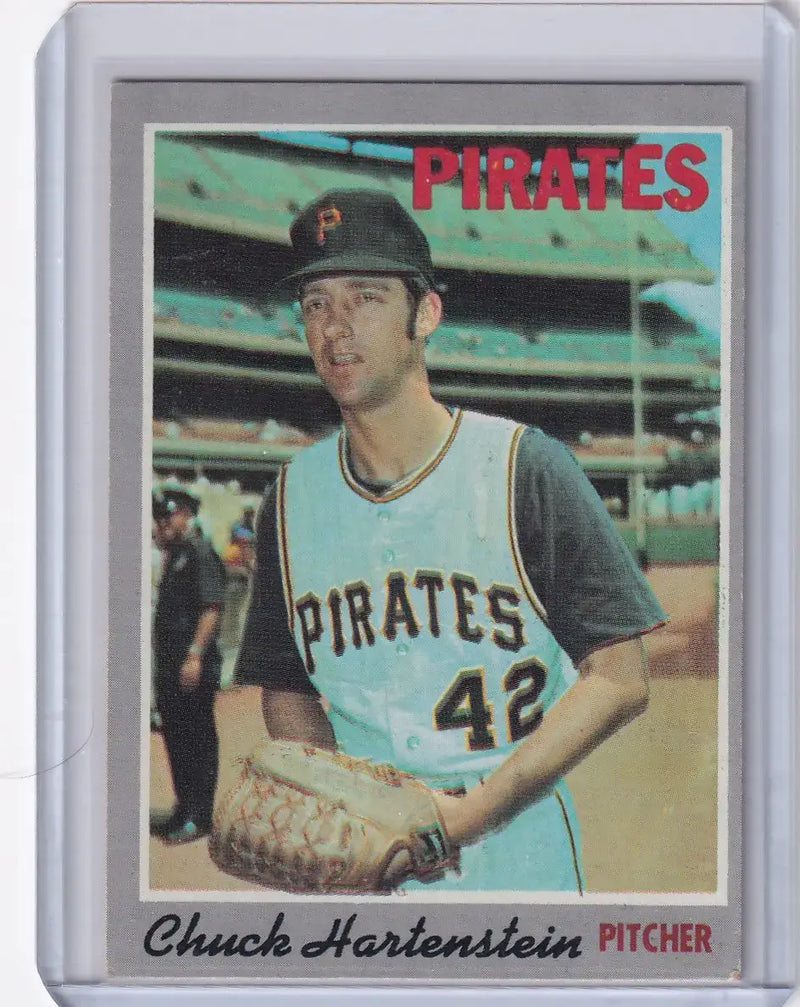 1970 Topps Baseball #216 Chuck Hartenstein - Pittsburgh Pirates