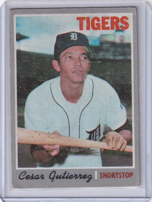 1970 Topps Baseball #269 Cesar Gutierrez - Detroit Tigers - Baseball Card Single