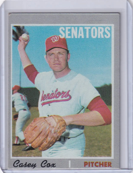 1970 Topps Baseball #281 Casey Cox - Washington Senators - Baseball Card Single