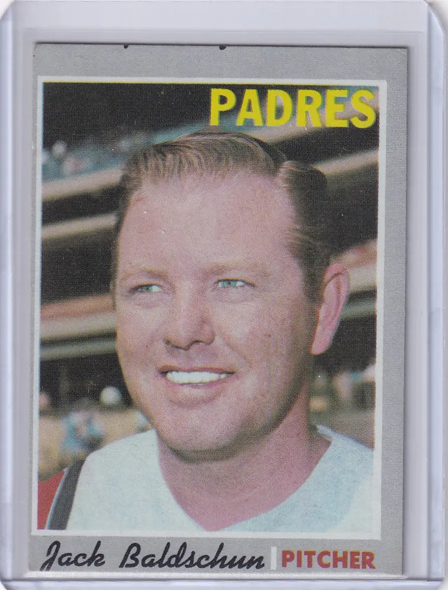 1970 Topps Baseball #284 Jack Baldschun - San Diego Padres