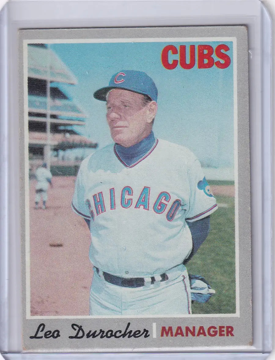 1970 Topps Baseball #291 Leo Durocher - Chicago Cubs