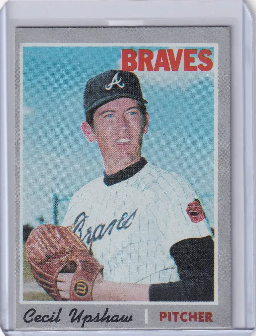 1970 Topps Baseball #295 Cecil Upshaw - Atlanta Braves