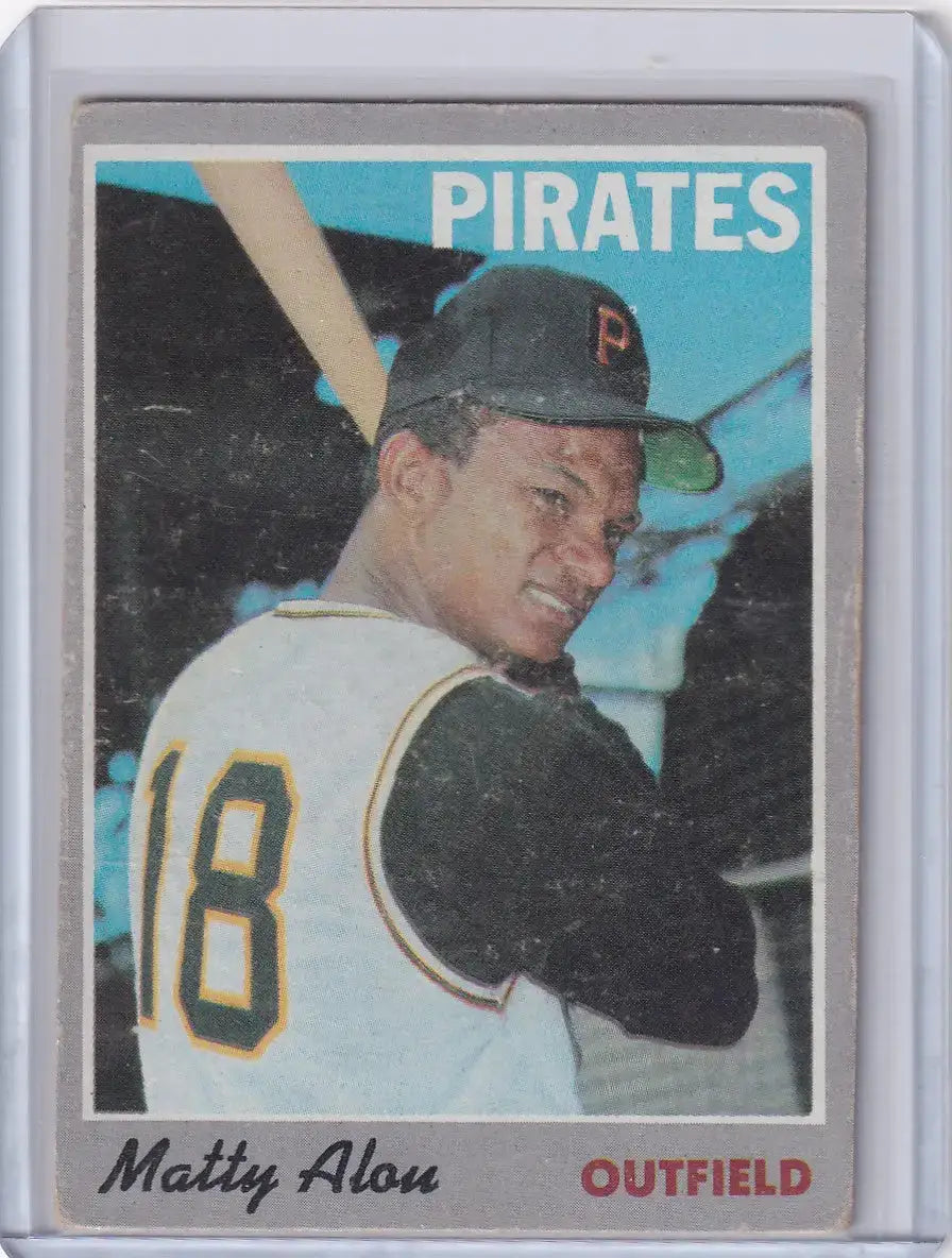 1970 Topps Baseball #30 Matty Alou - Pittsburgh Pirates