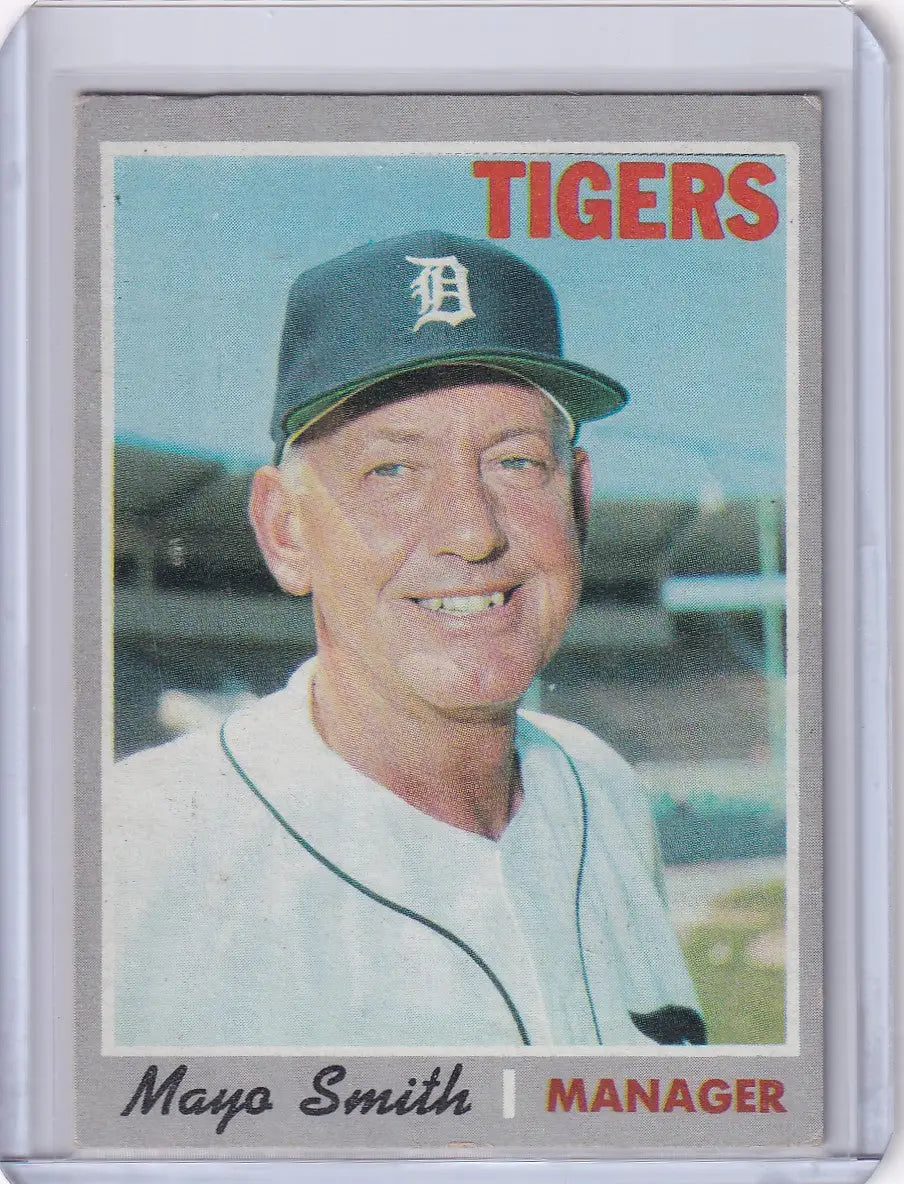 1970 Topps Baseball #313 Mayo Smith - Detroit Tigers