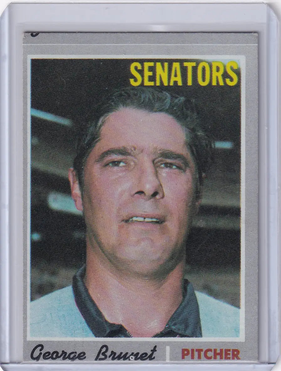 1970 Topps Baseball #328 George Brunet - Washington Senators