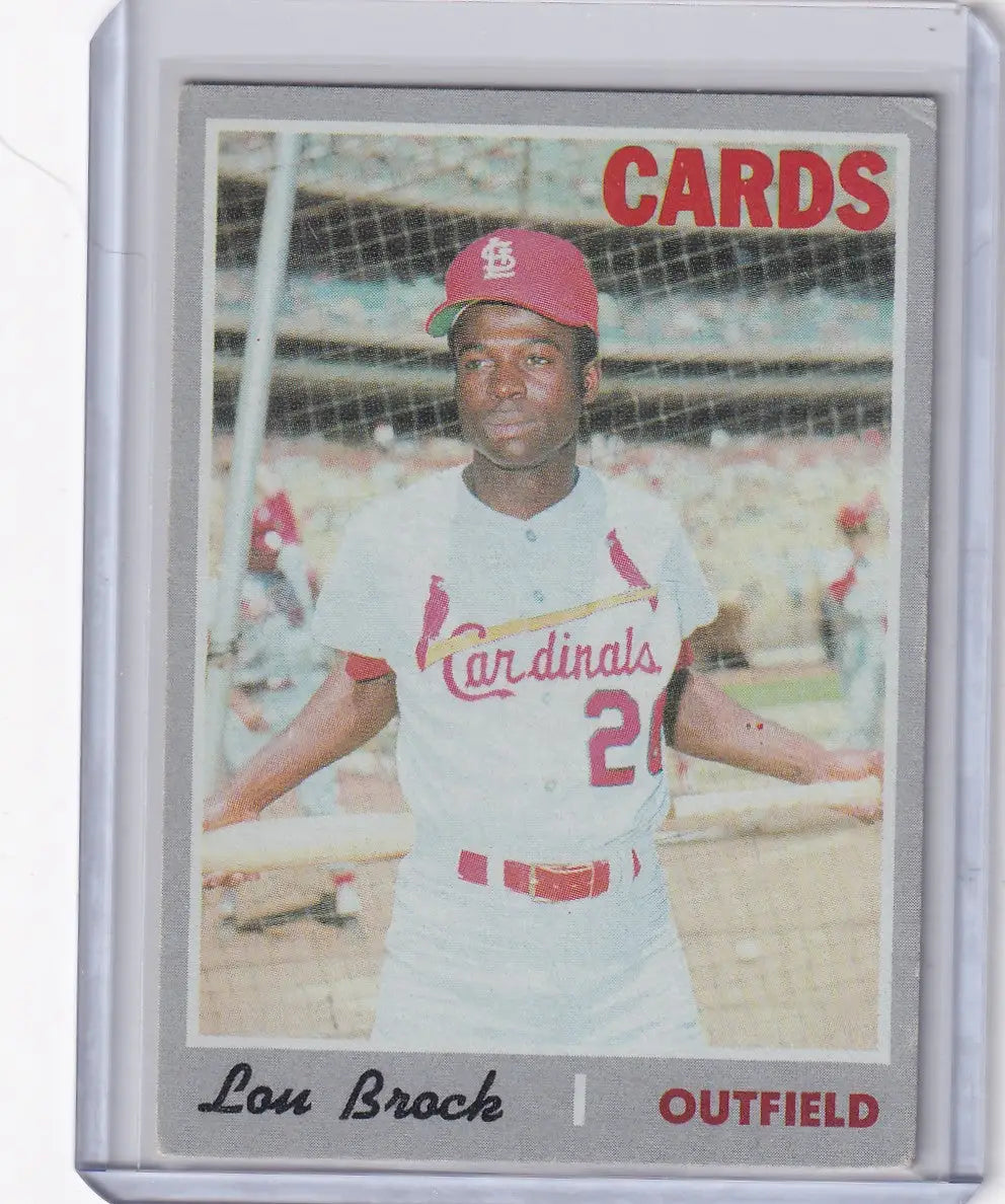 1970 Topps Baseball #330 Lou Brock - St. Louis Cardinals